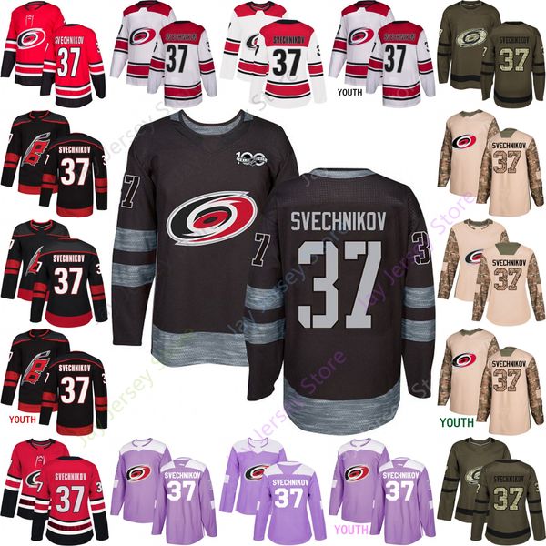 

Carolina Hurricanes 37 Andrei Svechnikov Jersey 2019 All Stitched Men Women Youth Kid size S-3XL Home Away Cheap