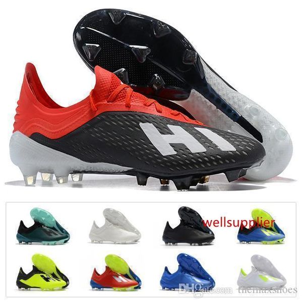 

mens soccer shoes x 18.1 fg football low ankle ace 18 x 18 lace-up salah outdoor boots cleats size us6.5-11
