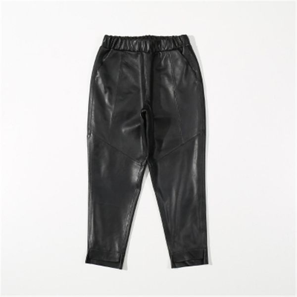 

2020 women new real genuine sheep leather pants c8, Black;white