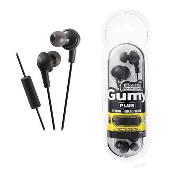 

New gumy gummy earphone earbud 3 5mm headphone ha fr6 gumy plu with mic item