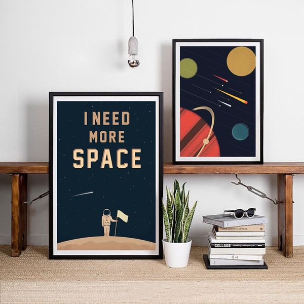 

space poster wall art canvas prints , i need more space science art canvas painting outer planets print cosmos poster