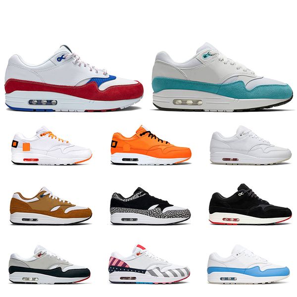 

2019 men women running shoes 1 anniversary royal patch atomic teal parra university blue 87 mens trainers fashion sports sneakers on sale