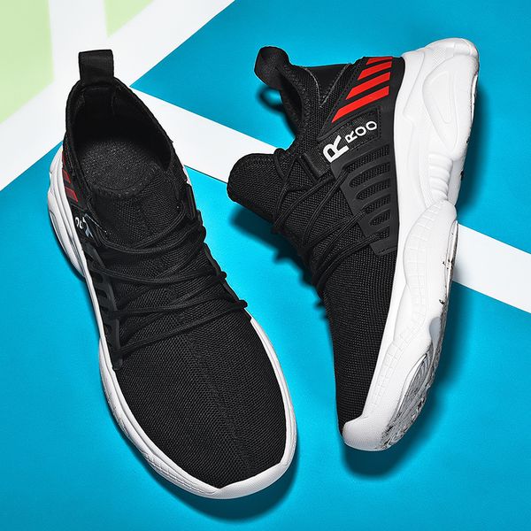 

lightweight running shoes for mens mesh flying weaving non slip wear resistant sport shoes wild light casual shoe trekking