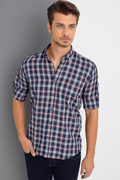

g672 dewberry shirt -dark blue-burgundy, White;black
