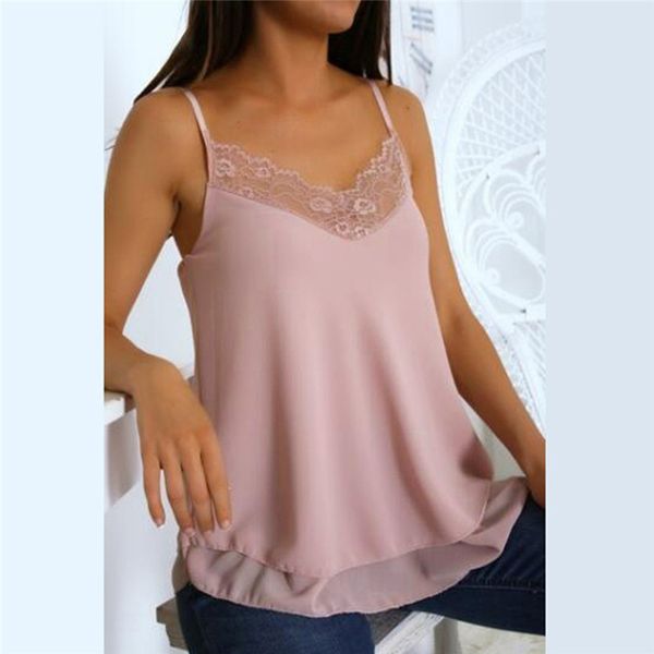 

womens tee lace t shirts cami tank vest blouse summer vest fashion camisole, White