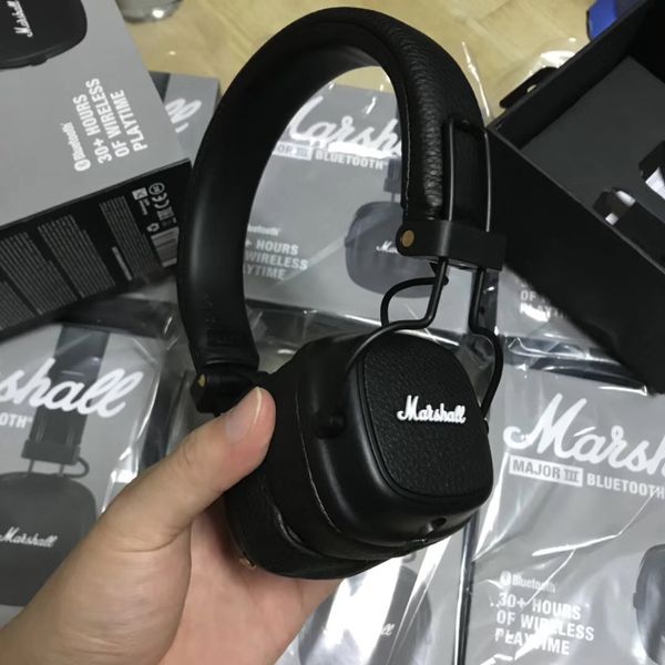 

marshall major iii 2.0 dj headphone with mic noise cancelling deep bass hi-fi hifi headset professional dj for iphone samsung sm