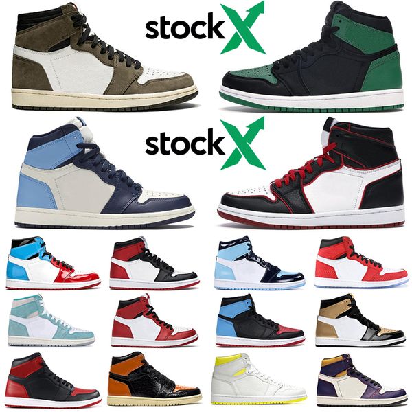 

new jumpman 1s travis scotts stock x men women 36-45 basketball shoes athletie mens trainers sports sneaker