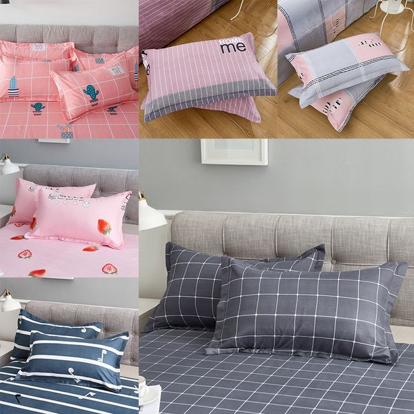 

100% polyester pillowcase 74*48cm pillowcase with 16 patterns optional for home bed decorative pillow cover case pillow case