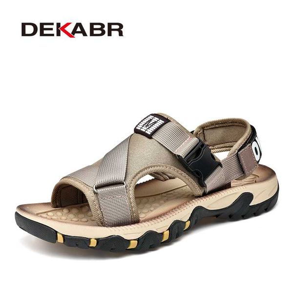 

dekabr spring summer men sandals casual shoes man quality design outdoor beach sandals roman style water sneakers, Black