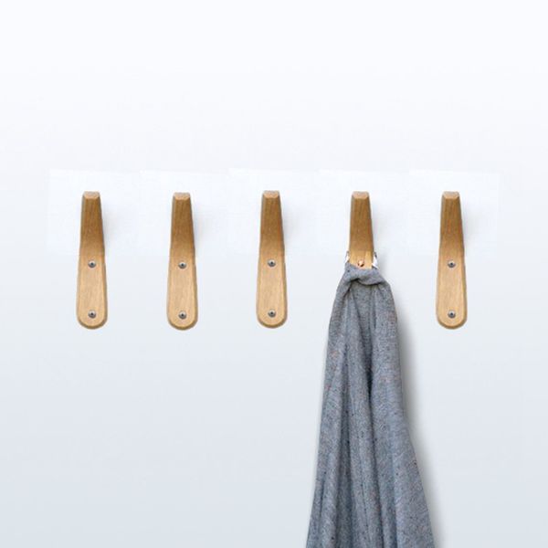 

3pcs wooden hook hanger creative bedroom children's room three-dimensional single-hook home decoration wall hanger coat rack