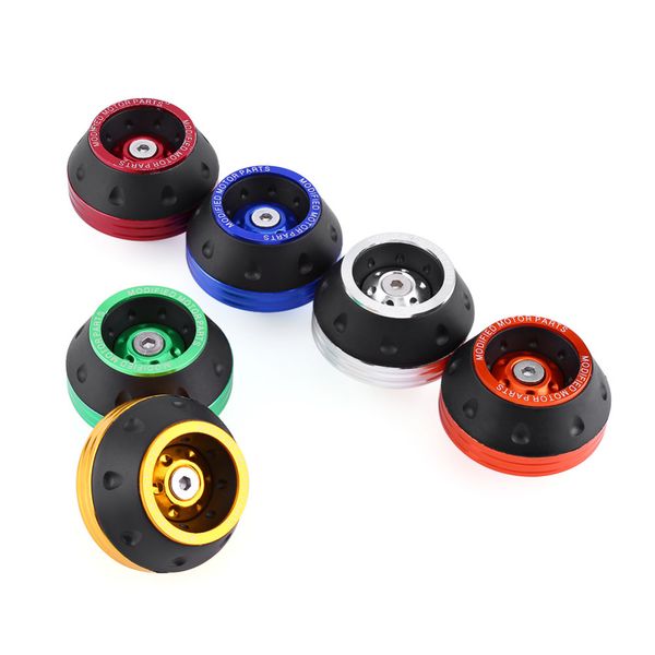 

cnc aluminum motorcycle front fork wheel frame sliders motorbike falling protection scooter moped motorcycle accessories 6colors