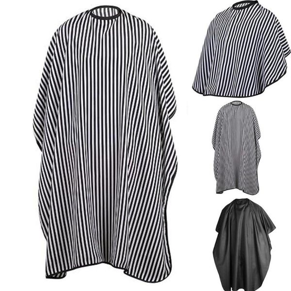 

adjustable black and white stripe hairdressing gown hair cutting/barbers cape hairdresser hairdressing hair cutting gown barber
