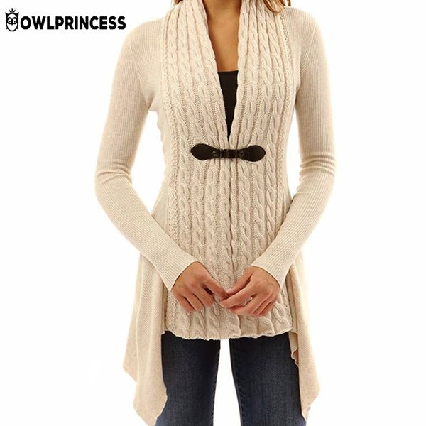 

women's wool & blends fashion plus size winter coat women open stitch sweater slim black jaket for femme clothes