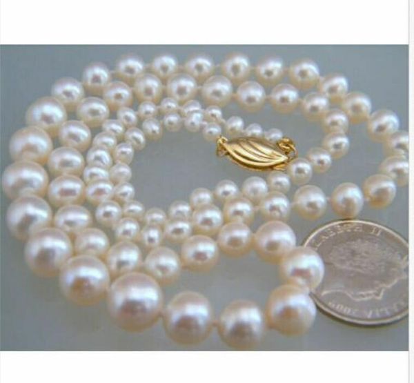 

gorgeous8-10mm south sea white pearl necklace 18inch 36, Silver