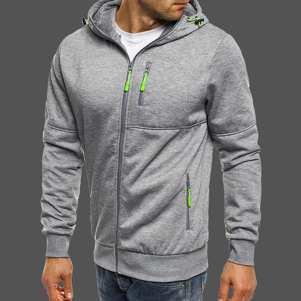 

2019 zipper sweatshirts hoodies men women long sleeve cardigan coat brand clothing casual sportswear male casual sweatshirt, Black