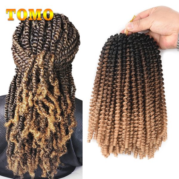 2019 Tomo Short Crochet Braids Black Brown Blonde Ombre Spring