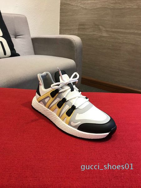 

new arrival men casual shoes 2 colors breathable cow leather casual walk outdoor lace up yellow black shoes sneakers size 38-44 g01
