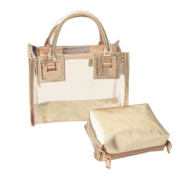 

shoulder clear transparent bag jelly candy summer beach handbag messenger pvc bags