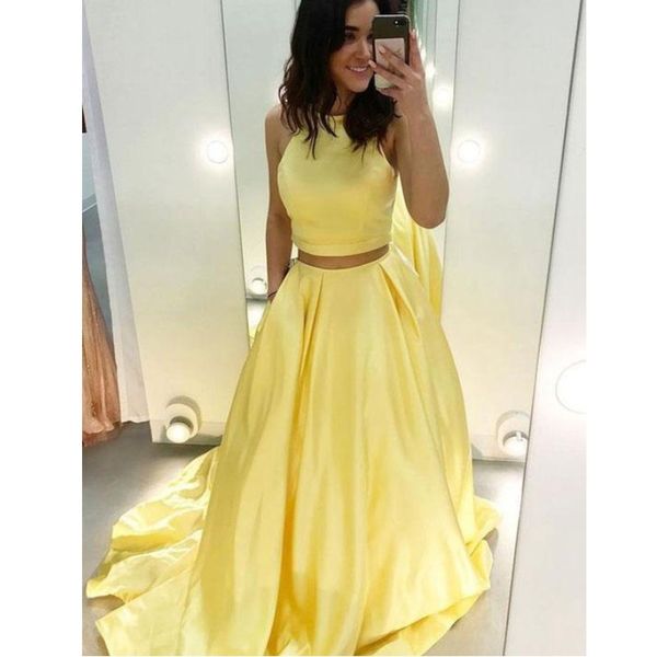 

sweet 2018 yellow long satin skirts with pockets custom made high end floor length skirt zipper fashion female saias, Black