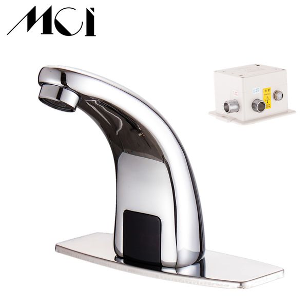 

cold bathroom automatic touch sensor faucets water saving inductive electric water tap mixer battery power torneira mci