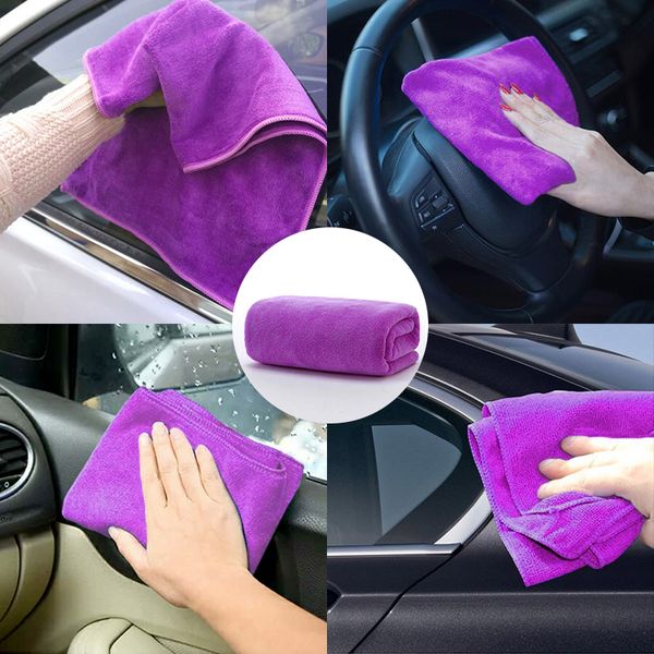 

car cleaning towel microfiber towel car wash cloth auto cleaning door window care thick strong water absorption for home