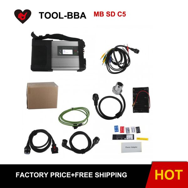 

mb sd c5 sd connect compact 5 star diagnosis with wifi for cars and trucks multi-language without software hdd
