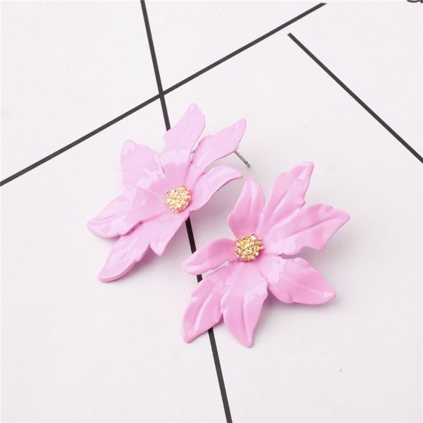 

big brands european alloy flower earrings sweet natural accessories fashion colourful alloy versatile earrings, Silver