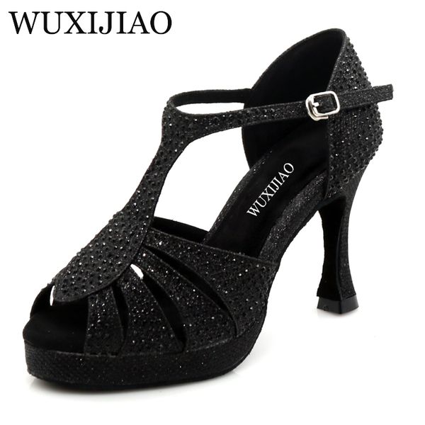 

wuxijiao women's latin dancing shoes for adults summer outdoor dance shoes high heels ballroom dancing sandals soft soles