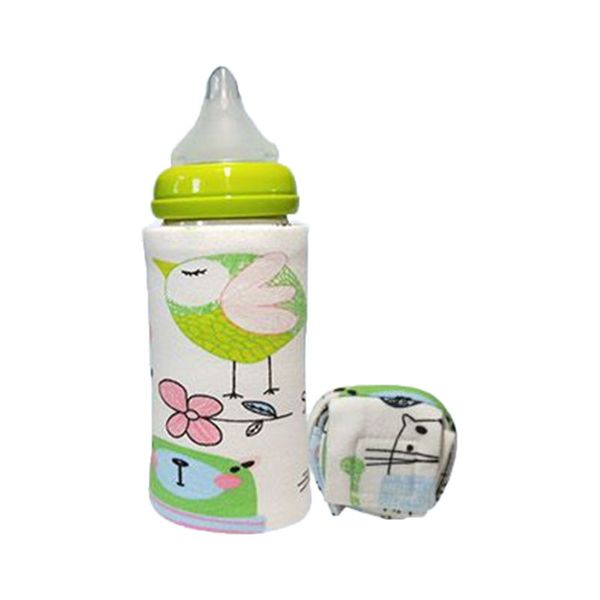 

cartoon cartoon printing baby bottle insulation cover constant temperature heating usb portable bag thick warm universal bottom