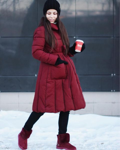 

wooasis новый большой карман тонкий темперамент хлопок женщин пальто, Black