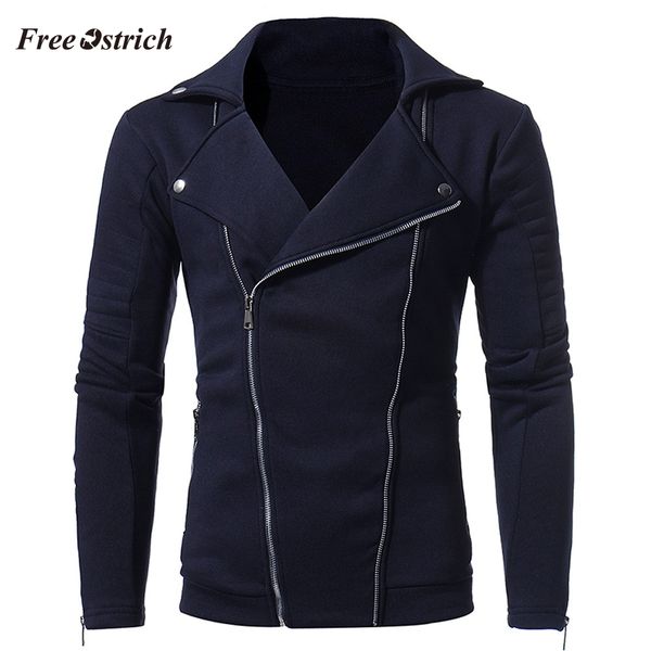 

ostrich men's designed jacket long sleeve zipper cardigan coat slim fashion men's jacket and, Black;brown