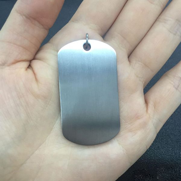 

hypoallergenic titanium medical alert pet dog tag, engrave military badge, Silver