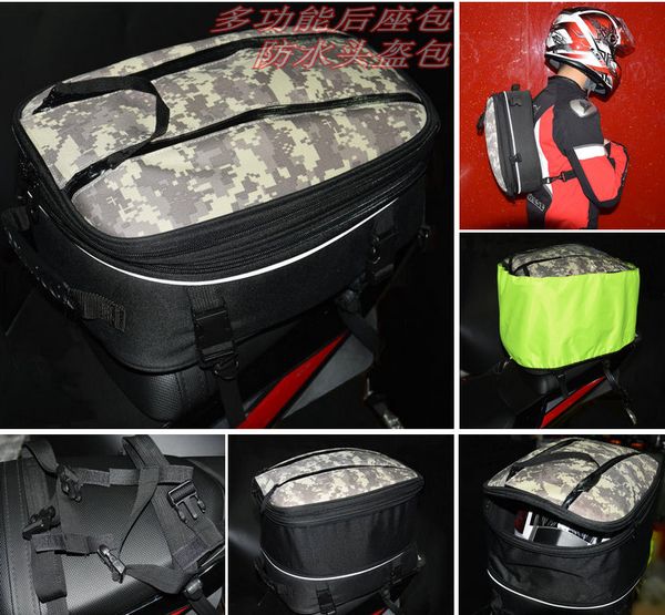 

bikegp authentic bike gp gp968 motorcycle tail bag helmet bag luggage backseat
