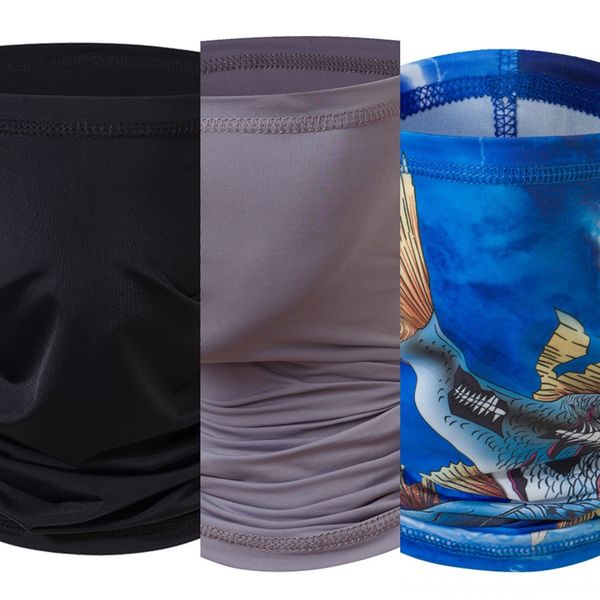 

ffuqr stylish mask scarf neck scarf face cover outdoor sports windproof cycling headband magic protector bandanas face mask, Black