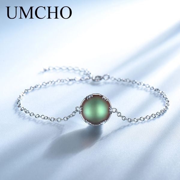 

umcho solid 925 sterling silver bracelet aurora красочные ювелирные изделия из драгоценных камней для женщин таинственный подарок изысканные, Golden;silver