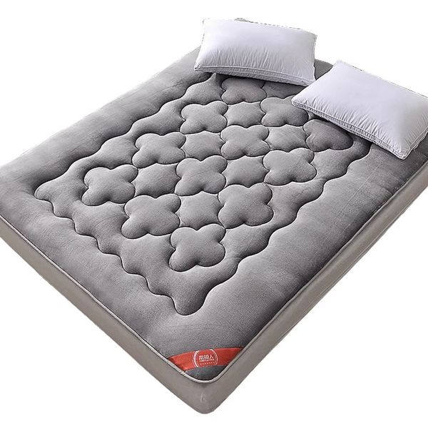 

flannel comfortable warm mattress tatami mattress thickened single 1.5m 1.8m double bed breathable mat