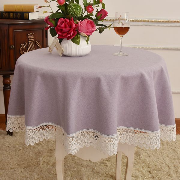 

advanced thick small round table tablecloth lace round bottom lace household simple l tablecloth table cloth