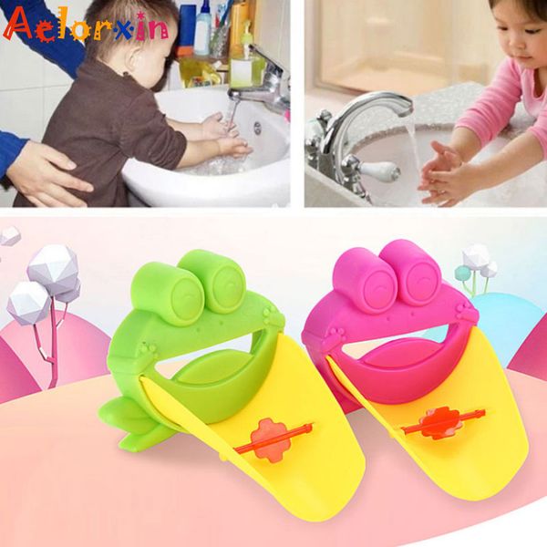 

2019 cartoon animal frog handwashing tools extension of the water trough bathroom faucet extension children's guide sink