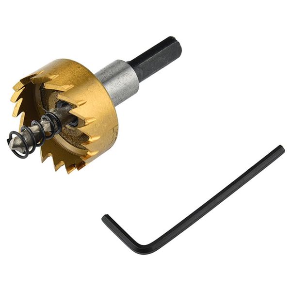 

5pcs 16mm-30mm titanium plated carbide tip hss drill bit hole saw set tool for stainless steel/ metal/ alloy/ iron/ copper