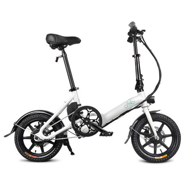 

fiido d3 folding electric moped bike three riding modes 14 inch tires 250w motor 25km/h 7.8ah lithium battery 25-40km range, Silver;blue