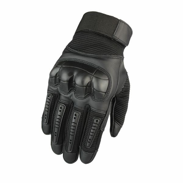 

outdoor tactical gloves army bicycle hiking hunting climbing shooting paintball camo sport full finger glove, Black
