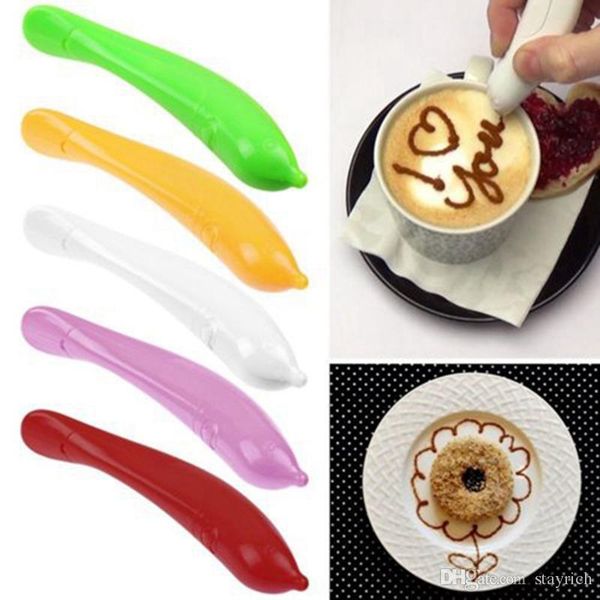 

bird flower pen cake colorful coffee carved pen decoration pen coffee carving pens pastry carving cutter baking tool