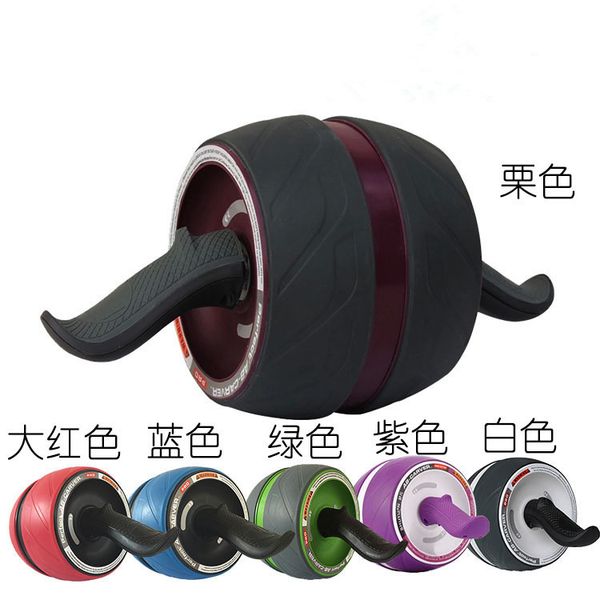 

power roller wheel mute power roller abdominal wheel men and women belly holding round home fitness equipment