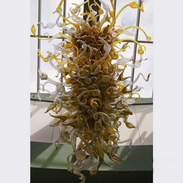 

large luxury 110-220c custom decorative blown glass pendant lamps dale chihuly style murano chandelier with ce/ul certificate