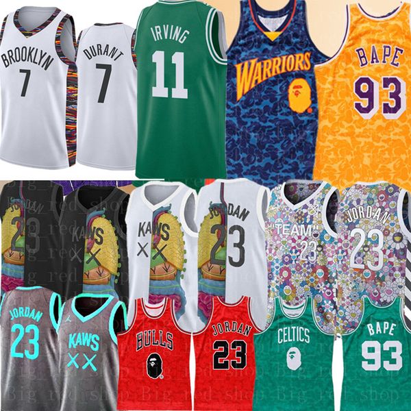 

7 durant 11 irving kobe 24 bryant 93 bap 30 curry jer ey 23 jame kaw 23 michae larry men 33 bird ba ketball jer ey, Black;red
