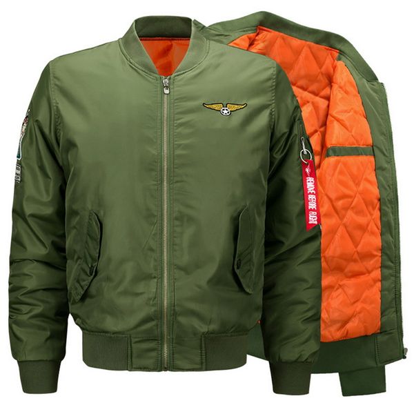 

мужчины повседневная спортивные куртки бейсбола пальто осень стенд collor zipper украшение одежда письмо печатный bomber jacket puls размер, Tan;black