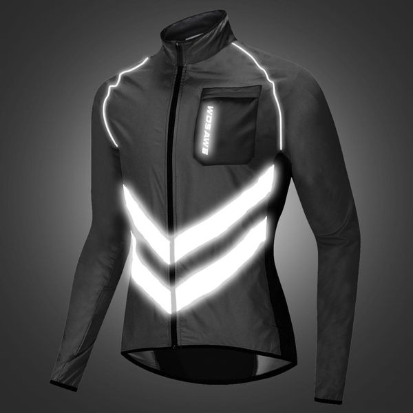 

wosawe motorcycle jacket reflective high visibility safety vest motocross motorbike jacket windbreaker waterproof off road vest