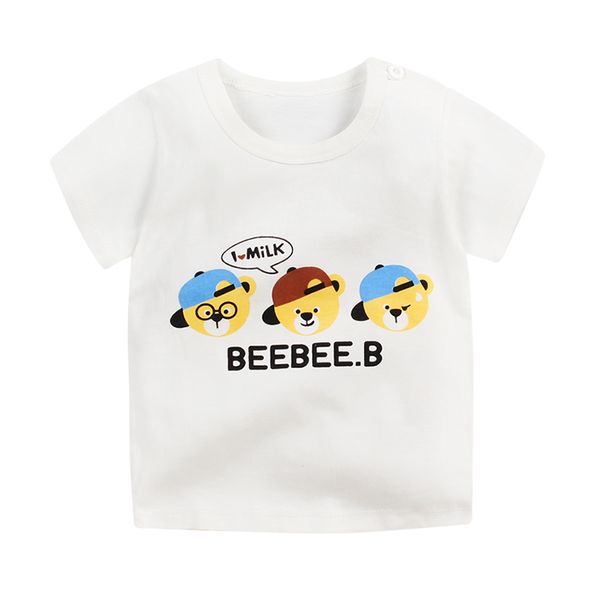 T-Shirts neue Baumwolle Schwester Bruder Kinder Kinder Cartoon Print T-Shirts Tops Kleidung T-Shirt