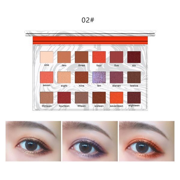 

18 color beauty shimmer matte eye shadow pressed powder cosmetic makeup brochas maquillaje profesional