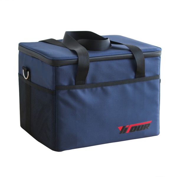 

28l large capacity insulated lunch bag women men kids waterproof thermal cooler bag box square oxford storage tote lunch bags, Blue;pink